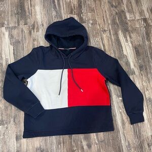Tommy Hilfiger Navy, Red, and White Hoodie